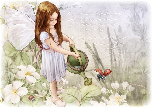 Forest Fairy Evie Paper Scene  Lilac