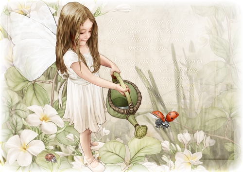 Forest Fairy Evie Paper Scene  White