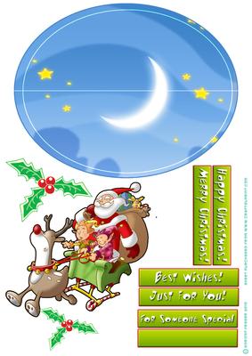 Santas Little Helpers Wobble Card.