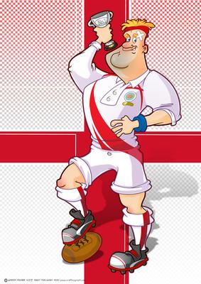 Rugby Dude England A4.