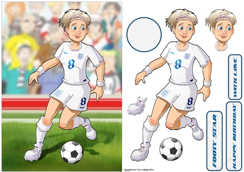 Womens Football Dudess White Strip