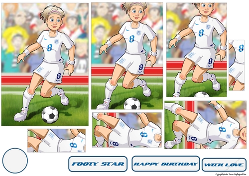 Womens Football Dudess White Strip Pyramid