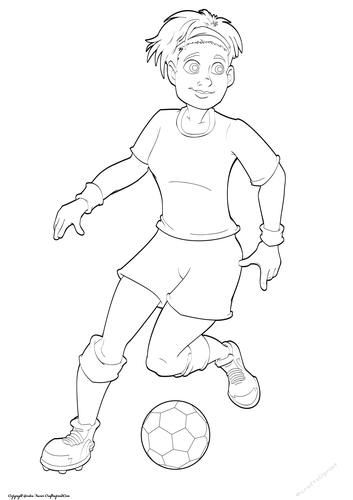 Womens Football Dudess Digital Stamp
