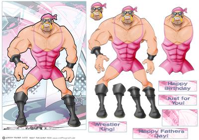 Wrestler Dude (pink).