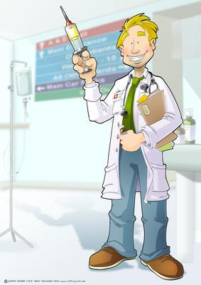 Get Well Soon Doctor Dude A4.