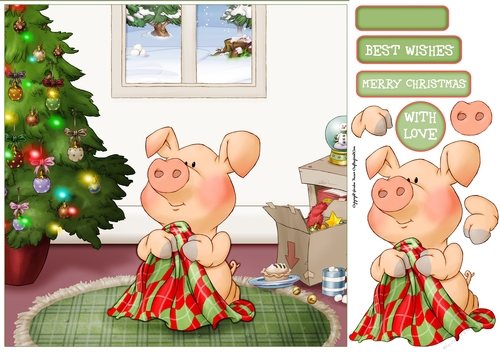 Pigs in Blankets Truffle 8x8 Quick Card