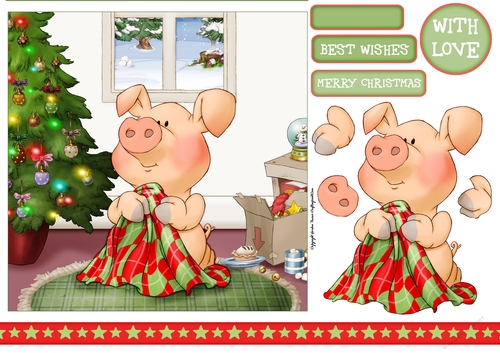Pigs in Blankets Truffle 7x7 Quick Card