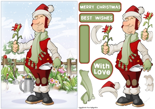 Christmas Gardening Dude