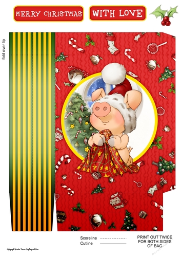 Pigs in Blankets Truffle Christmas Mini Gift Bag