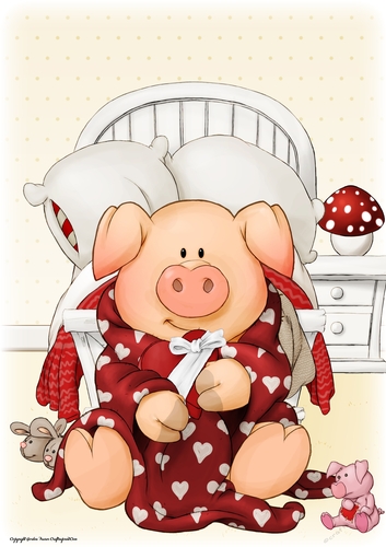 Pigs in Blankets Tootsie Valentine A4