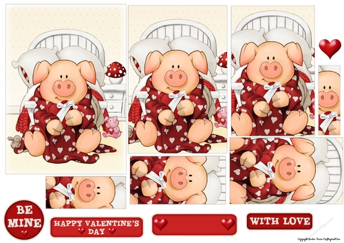 Pigs in Blankets Tootsie Valentine Pyramid