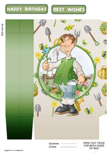 Gardening Dude 3 Mini Gift Bag