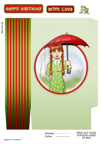 Spring Rain Dudess Mini Gift Bag