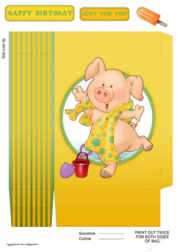 Pigs in Blankets Pip Mini Gift Bag