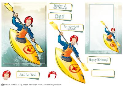 Canoe/kayak Dude. Quick Card.