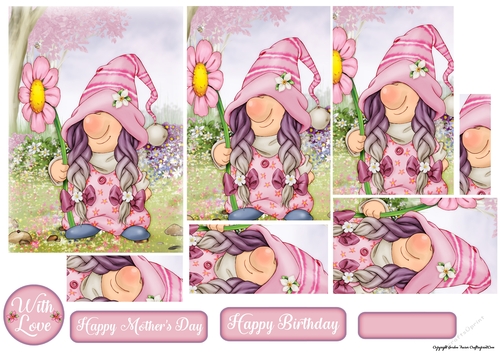 Mothers Day Gnome Pyramid