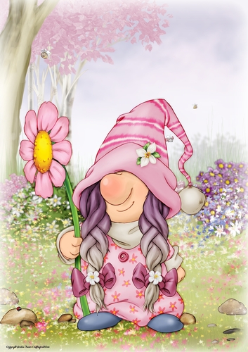 Mothers Day Gnome A4