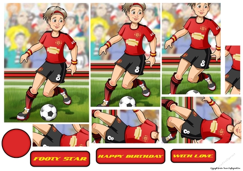 Womens Football Dudess Red, Black, Yellow Strip Pyramid