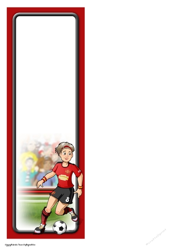 Womens Football Dudess Red, Black, Yellow Strip Large Vertical DL Insert