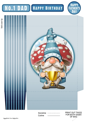 Trophy Gnome Mini Gift Bag