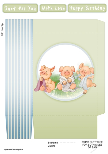 Three Little Pigs Mini Gift Bag