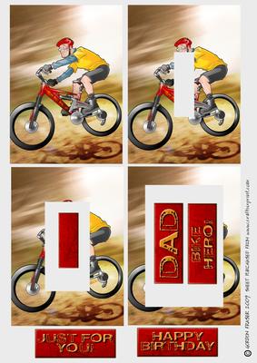 Mountain Bike Dude Inverted Pyramid.