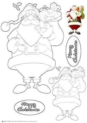 Santa Dude Ii Digi Stamp.