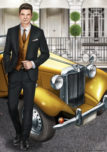 Art Deco Rodrigo A4 (Gold)