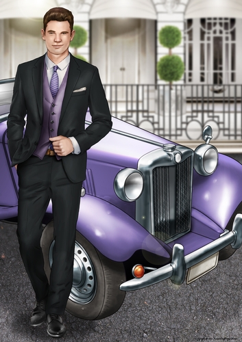 Art Deco Rodrigo A4 (Lilac)