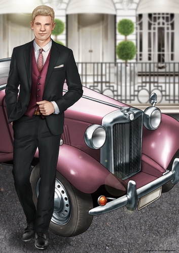 Art Deco Rodrigo A4 (Dark Pink)