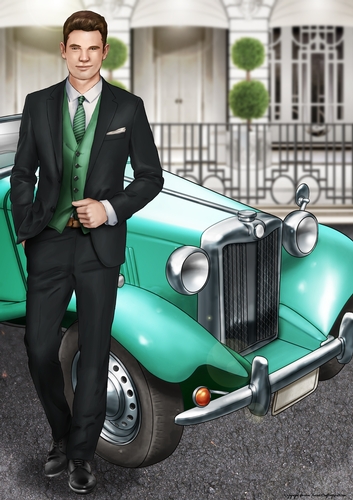 Art Deco Rodrigo A4 (Aqua)