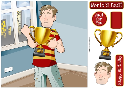 Trophy Dude 8x8 Quick Card