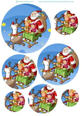 Santas Little Helpers Circle Pyramid.