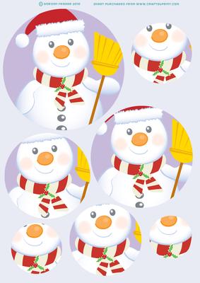 Tubby the Snowman Circle Pyramid.