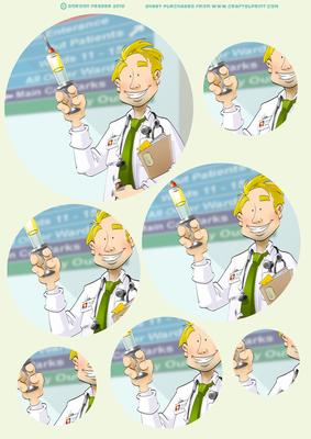 Get Well Soon Doctor Dude Circle Pyramid