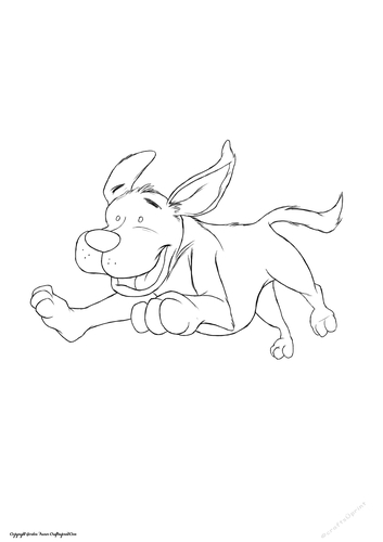 Puppy Love Sandy Digital Stamp