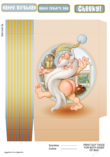 Nudey Gnome Mini Gift Bag