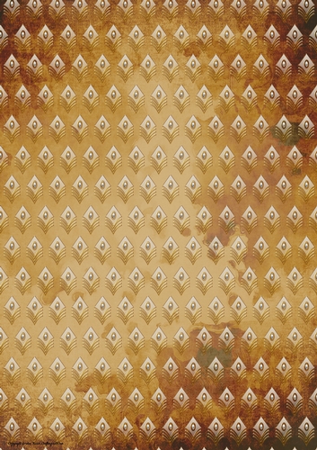 Art Deco Lola Chevron Paper (Gold)
