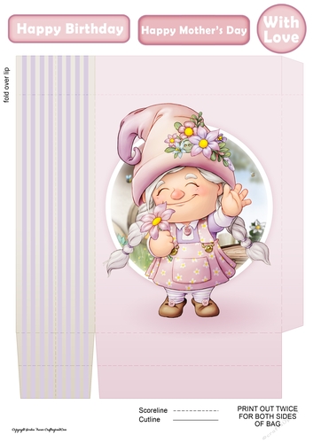 Maisie the Gnome Mini Gift Bag