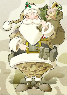 Armed Forces Santa Claus A4.