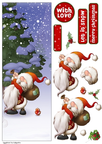 Santa Gnome 2 Large Vertical DL