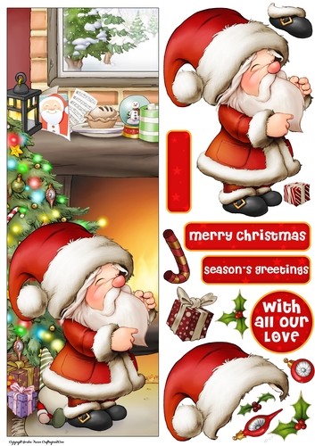 Santa Gnome 5 Large Vertical DL
