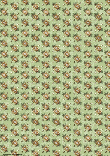 Lola Diamond Holly Paper Green