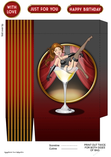 Burlesque Dudess 2 Mini Gift Bag