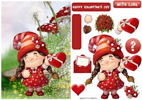 Maisie the Gnome Valentines Day