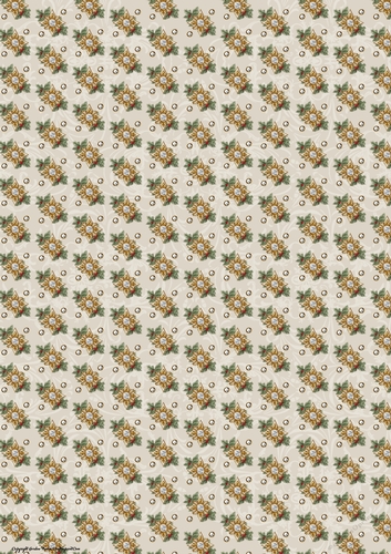 Lola Diamond Holly Paper Cream