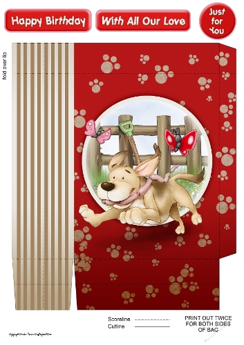 Puppy Love Rufus Mini Gift Bag