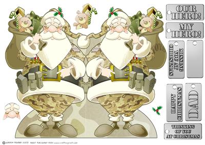 Armed Forces Santa Claus Shaped.