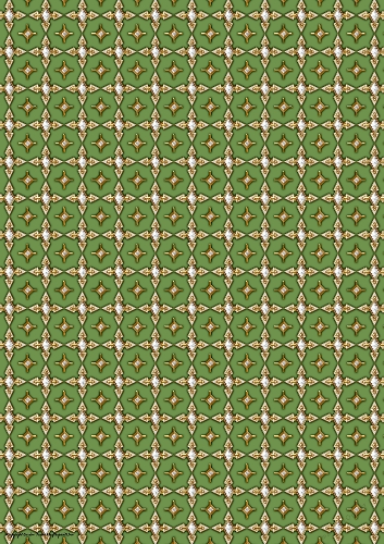Art Deco Diamond Cross Backing Paper Green