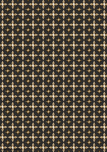 Art Deco Diamond Cross Backing Paper Black